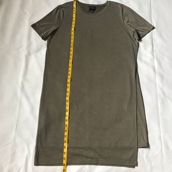 Club Monaco Olive Green Layered Dress Size Large - Picture 9 of 16